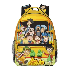 Fashion El chavo Backpack Large Capacity Chavo Daily Commuter Bag for Outdoor Hiking Business, Cartoon Casual El chavo del ocho party supplies Laptop Daypack for Women Men & Gift Giving