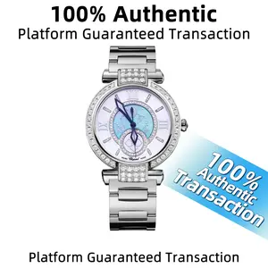 Chopard Imperiale Collection 388532 36mm Stainless Steel Quartz Ladies Watch with White Mother-of-Pearl Dial & Diamond-Set Bezel WHT030431