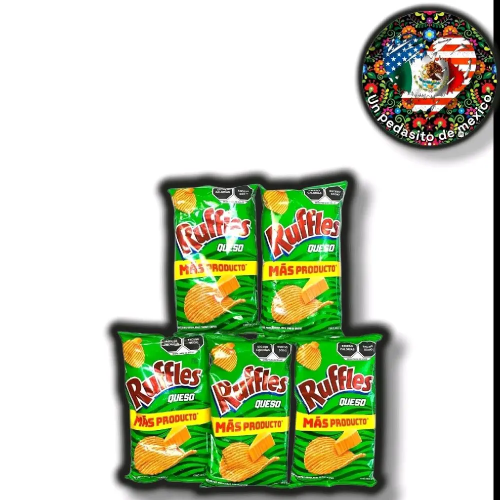 5 Pack Sabritas Ruffles Queso