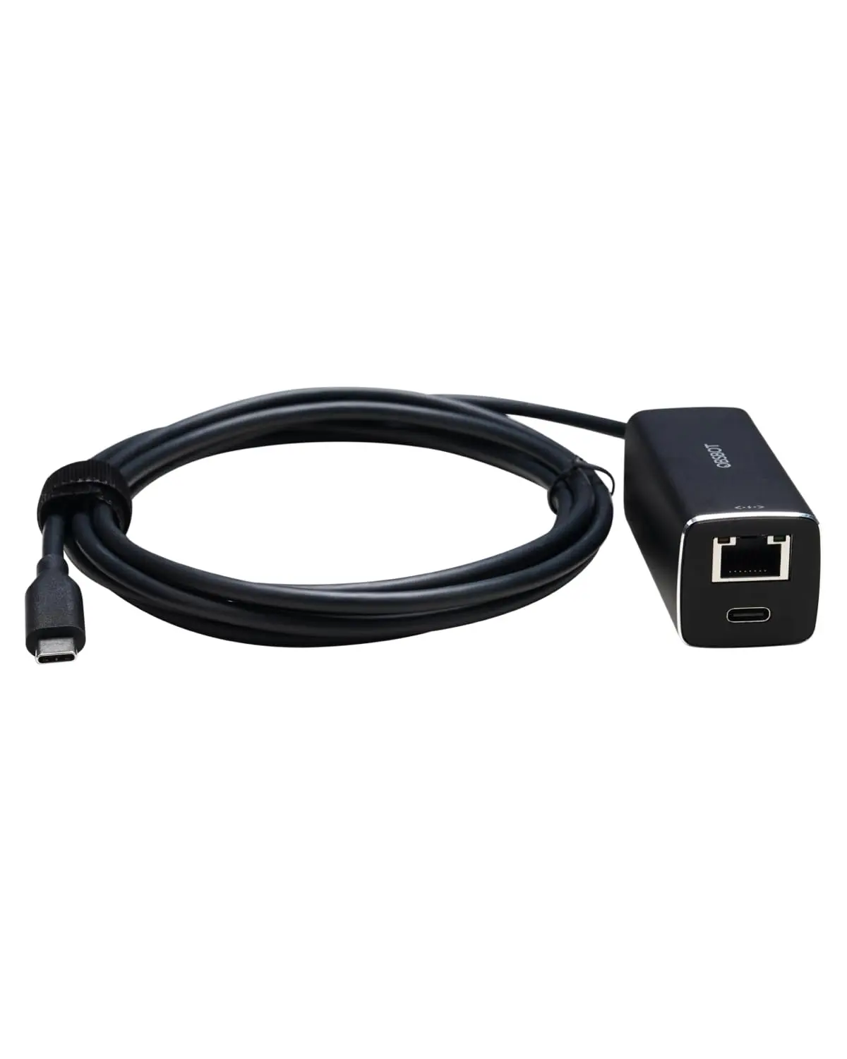 OBSBOT USB-C to Network Adapter Accessories, 10/100 Mbps Speed, Power Over Ethernet (PoE) Support, Dual Network-USB-C Interfaces, Compatible with Tail Air, MacBook, PC
