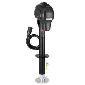 VEVOR Electric Trailer Jack, 5000 lbs, Heavy Duty RV Electric Power Tongue Jack with 7-pin Connector, Manual Crank Handle Weatherproof Jack Cover, 10-28.3 Lift, for Trailers, Campers RVs, BlackVEVOR Super Brand Day