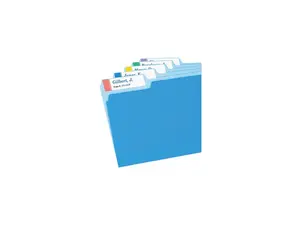 Avery 5026 Extra-Large 1/3-Cut Filing Labels, 15/16 x 3-7/16, White/Assorted Bars, 450/Pack