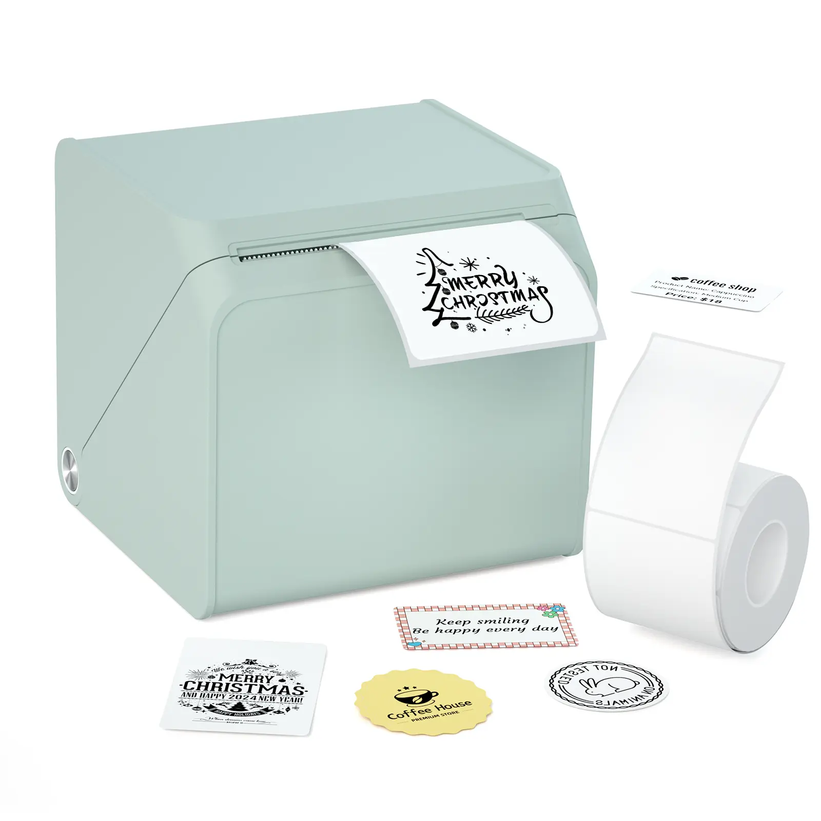 HPRT T260LR 2-Inch Portable Bluetooth Thermal Shipping Label Maker - Waterproof Tape, Sticky Labels Included for Small Business, Office Use