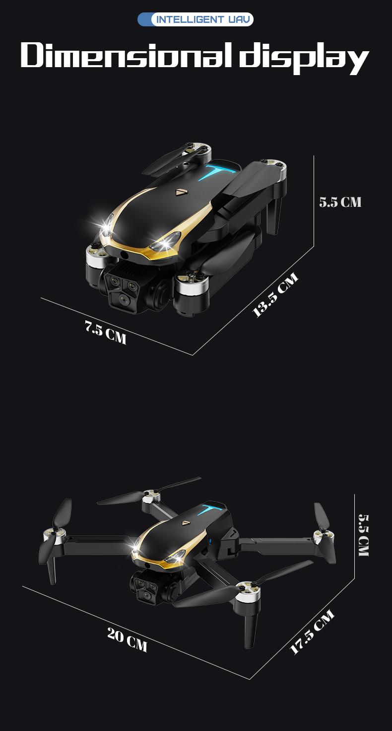 M8 Pro 2026 Foldable Aerial Drone with 4K UHD EIS Anti-Shake Camera, GPS Precise Positioning System, 5G WiFi FPV Real-time Transmission,   Intelligent Obstacle Avoidance, Auto Return, 360° Stunt Roll, 2 Batteries for Adults Beginners Aerial Photography