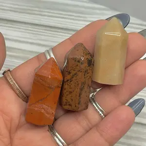 Personal Power, Inner Strength, Courage, Confidence, Joy Power Tower Kit~Red Jasper, Mahogany Obsidian, & Orange Aventurine
