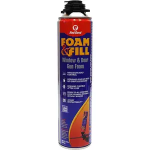0924 Spray Foam & Fill Window & Door Gun Foam, Off White, 24 oz., 1 Pack