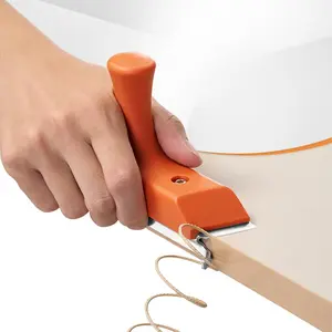 Edge Banding Cutter with 5Cr15MoV Stainless Steel Blade R1.5 R2 Double Angle Chamfer Switch & Ergonomic Handle Design for Precise Cutting