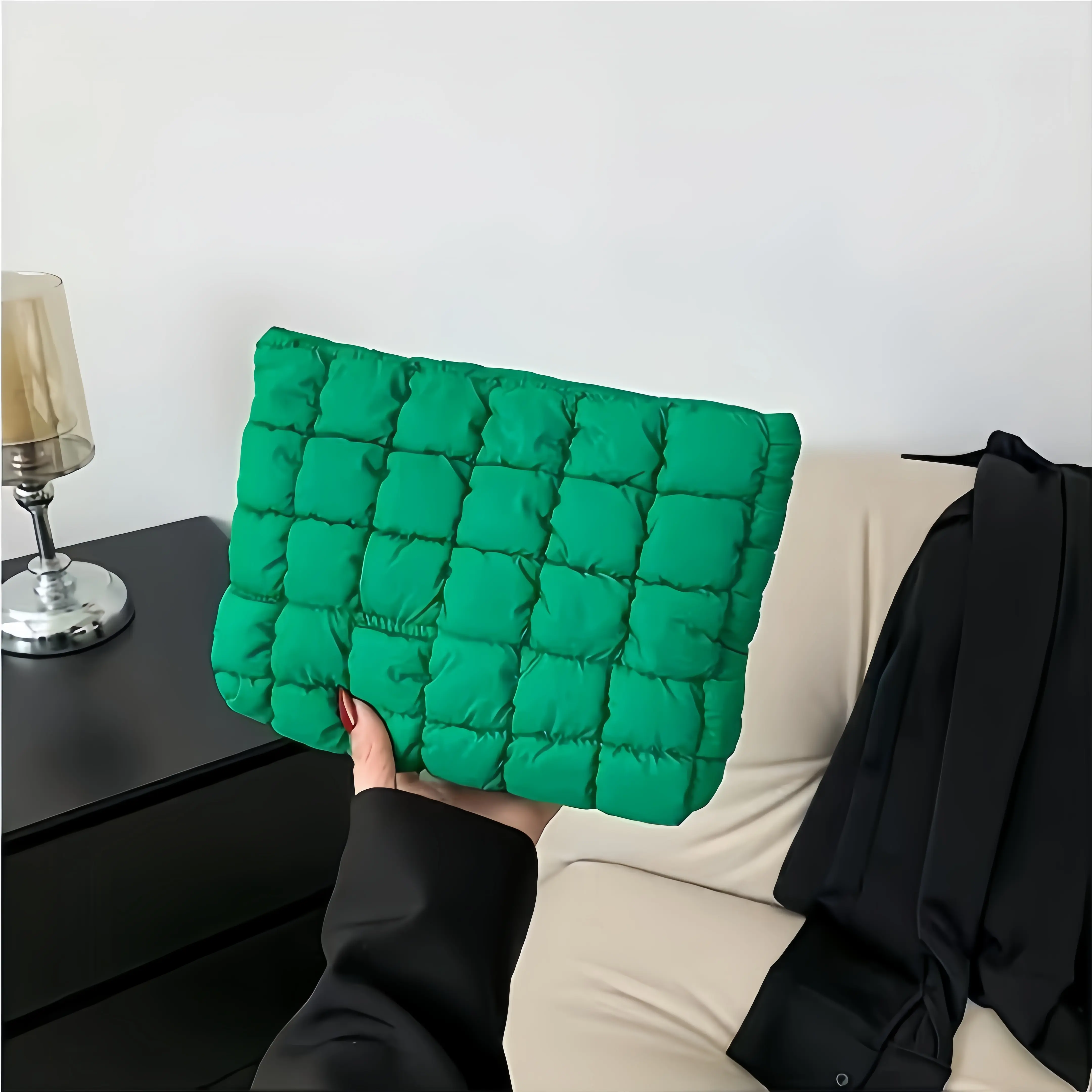 Stitching Pattern Makeup Bag, Casual Handbag Organizer, Travel Beach Summer Cosmetic Storage Pouch, Women Accessories Travel Essentials