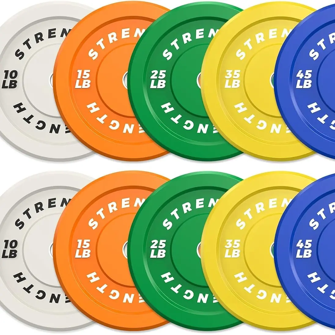 260LB (10lbs*2+15lbs*2+25lbs*2+35lbs*2+45lbs*2