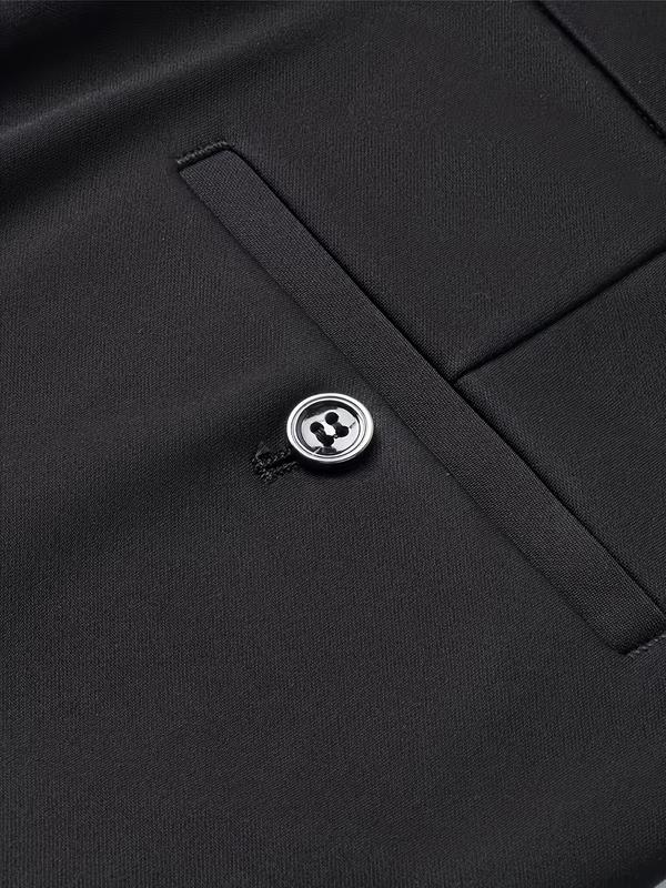 3-Pack Men's Casual Loose Straight Leg Stretch Dress Pants, Wrinkle-Free Comfortable Trousers, Ideal for Work and Weekend Wear