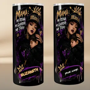 Mom My Queen My Warrior My Everything – Personalized Mother's Day Tumbler 20oz