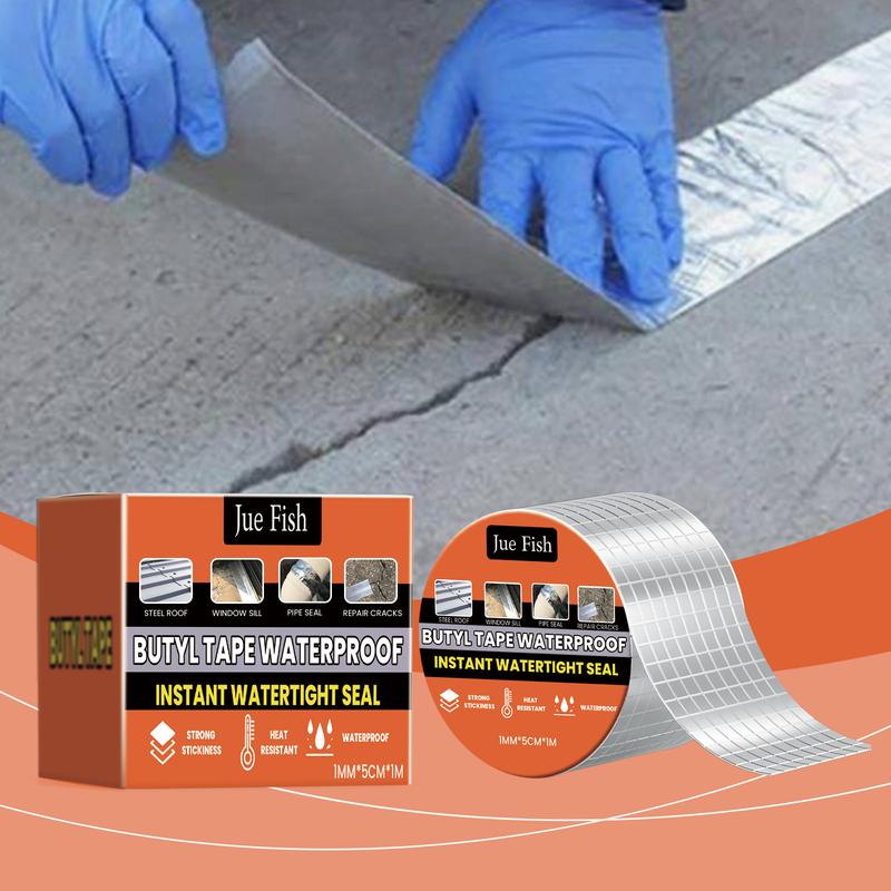 butyl  for roof leak repair and moisture-proof high-viscosity self- aluminum foil  membrane closer wooden corner bracket Soft Craft Thick Duty   industrial strength Siding Sealant Sealant for Roofs  Sealant tapes Sealing Tape Waterproof Self-Stick