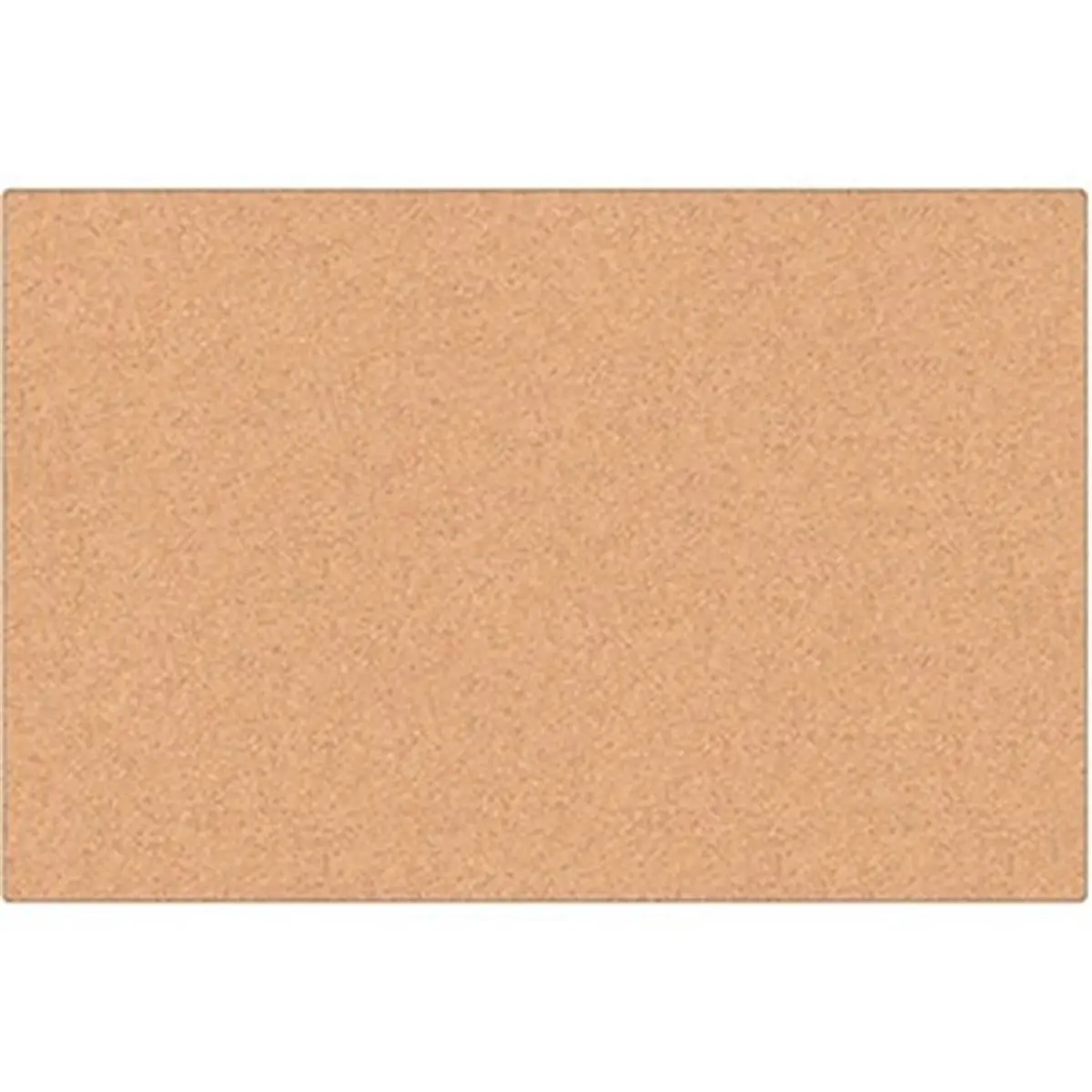 U Brands UBR2875U0001 Natural Frameless Self-Healing Rectangle Horizontal Cork Canvas Bulletin Board, 36x24in, Wall-Mount with Universal Mounting System, Extra-Supportive Corrugate Packaging Commercial Office Presentation Supply