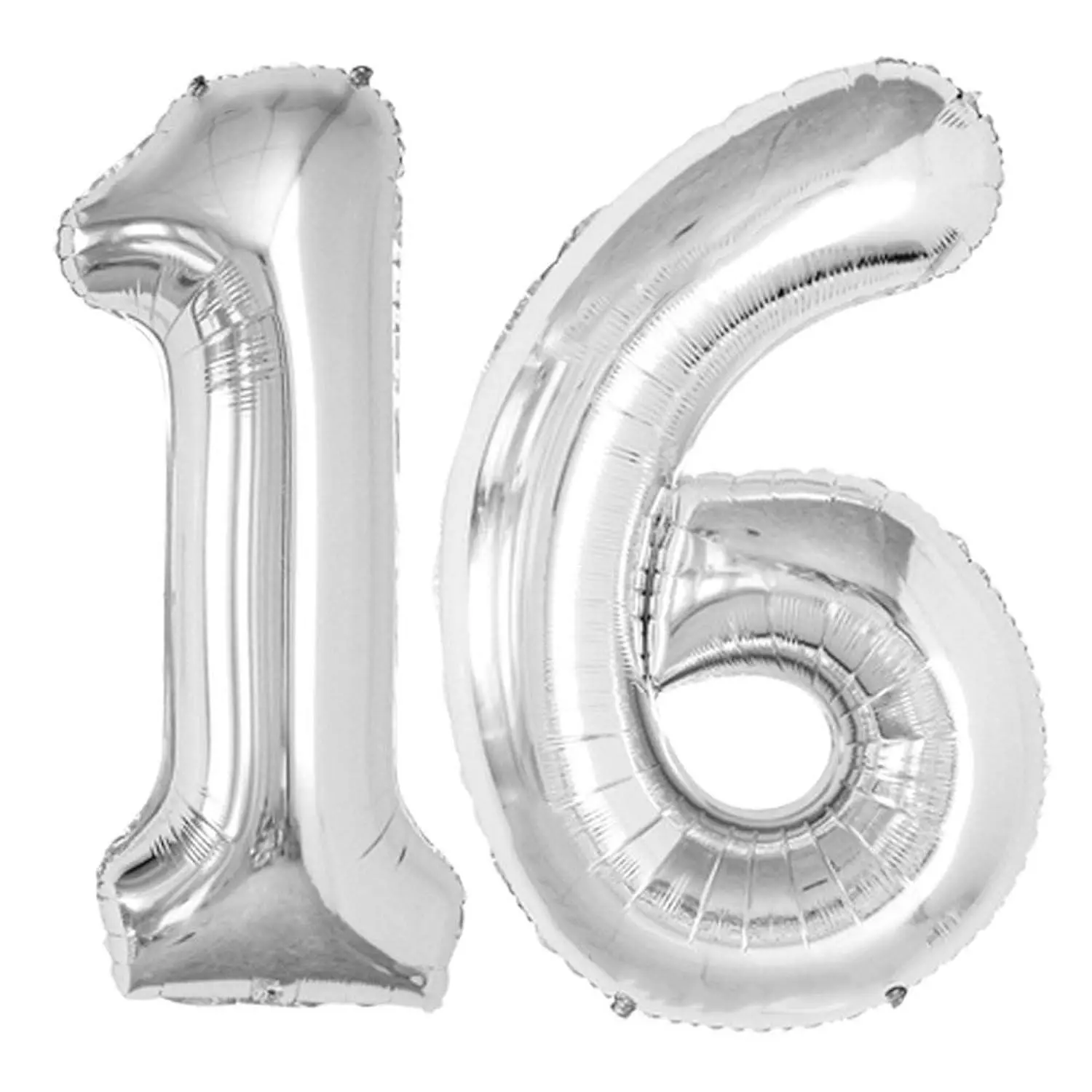 42 Inch Silver 16 Number Balloons For 16Th Birthday Party Decorations Sweet 16 Party Supplies