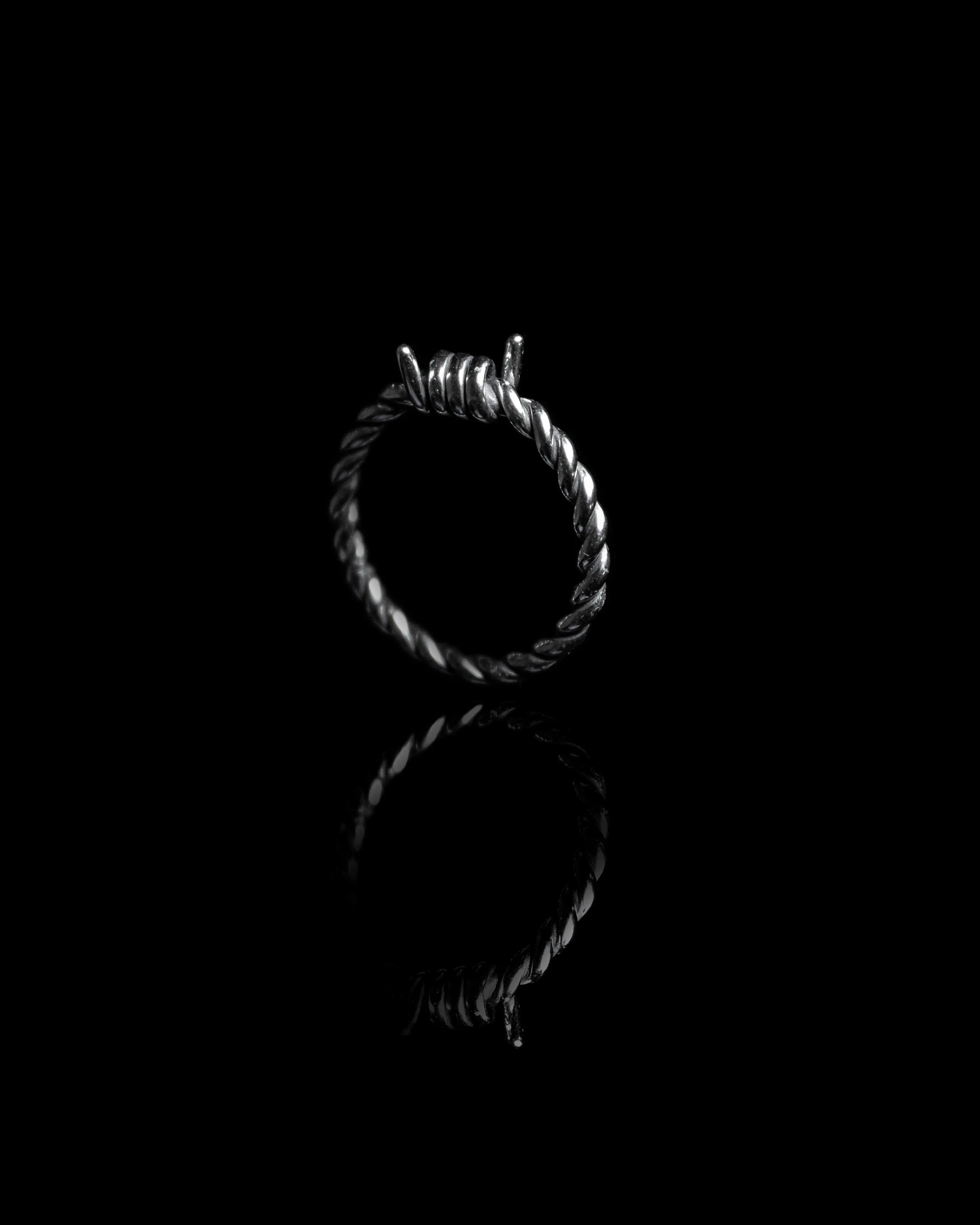 BARBED RING Hand Crafted By For Those Who Sin