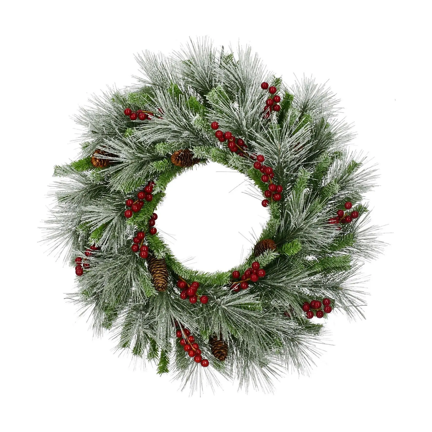Fraser Hill Farm 25-In. Lightly Flocked WreathDoor or Wall Ha