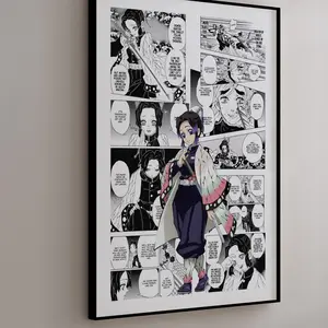 Shinobu Kocho - Curated Manga Panels Poster