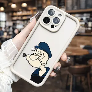 Vintage Sailor Cartoon for phone case, compatible with iPhone 17 Pro Max, 16 Pro Max，15 Pro, 14, 13, 12, 11, XR, XS Plus, SE, Mini. Made from soft TPU shock-resistant silicone material, this stylish street-style gift is perfect for any occasion.