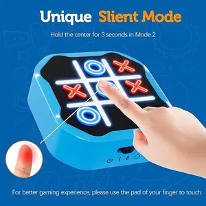 COUOMOXA 3-in-1 Handheld Tic-Tac-Toe Game - Sensory Puzzle Console for Kids Ages 6-12, Lightweight & Portable, No WiFi Required