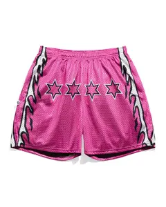 Chalk Line | CM Punk SummerSlam 2012 Entrance Shorts – WWE Wrestling Mesh Shorts for Men | Best in the World Inspired Retro Gym & Streetwear Athletic Shorts