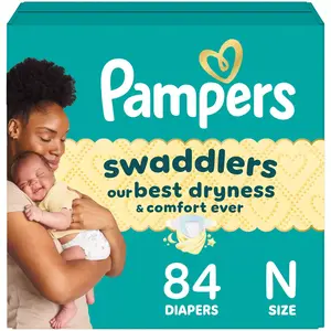 Pampers Swaddlers Sensitive Disposable Diapers - Size 0 - 84ct Pampers Swaddlers Sensitive Disposable Diapers - Size 0 - 84ct
