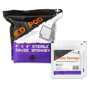 Med Pod | 4" X 4" Gauze Pads | 6-Ply | Pack of 50