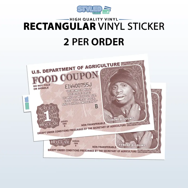 funny tyrone biggums rectangle vinyl sticker