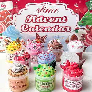 Mothers Day Gift Advent Calendar 2025-24 Days of Slime and Charms Kit - Christmas Countdown Calendars Gifts for Girls Boys Kids Teens Toddlers