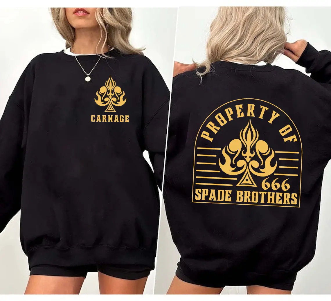 Spade Brothers Series Sweatshirt, Carnage and Madness Book Hoodie, Shantel Tessier Merch, Dark Romance Apparel, Bookish Gift Sweater