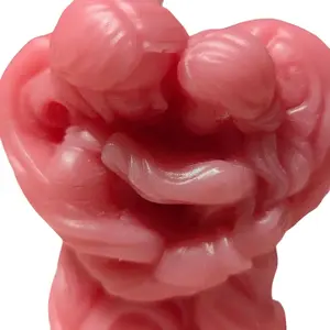 Mother and Daughter Handmade Ritual Candle - Unique Pink Design Handcrafted Artisanal Product Scented Soy Wax Fragrance