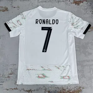 2025 Portugal Away Short Sleeve 7# Cristiano Ronaldo Soccer Jersey Red Football Jersey Quick Drying 2025 Portugal Away Short Sleeve 7# Cristiano Ronaldo Soccer Jersey Red Football Jersey Quick Drying
