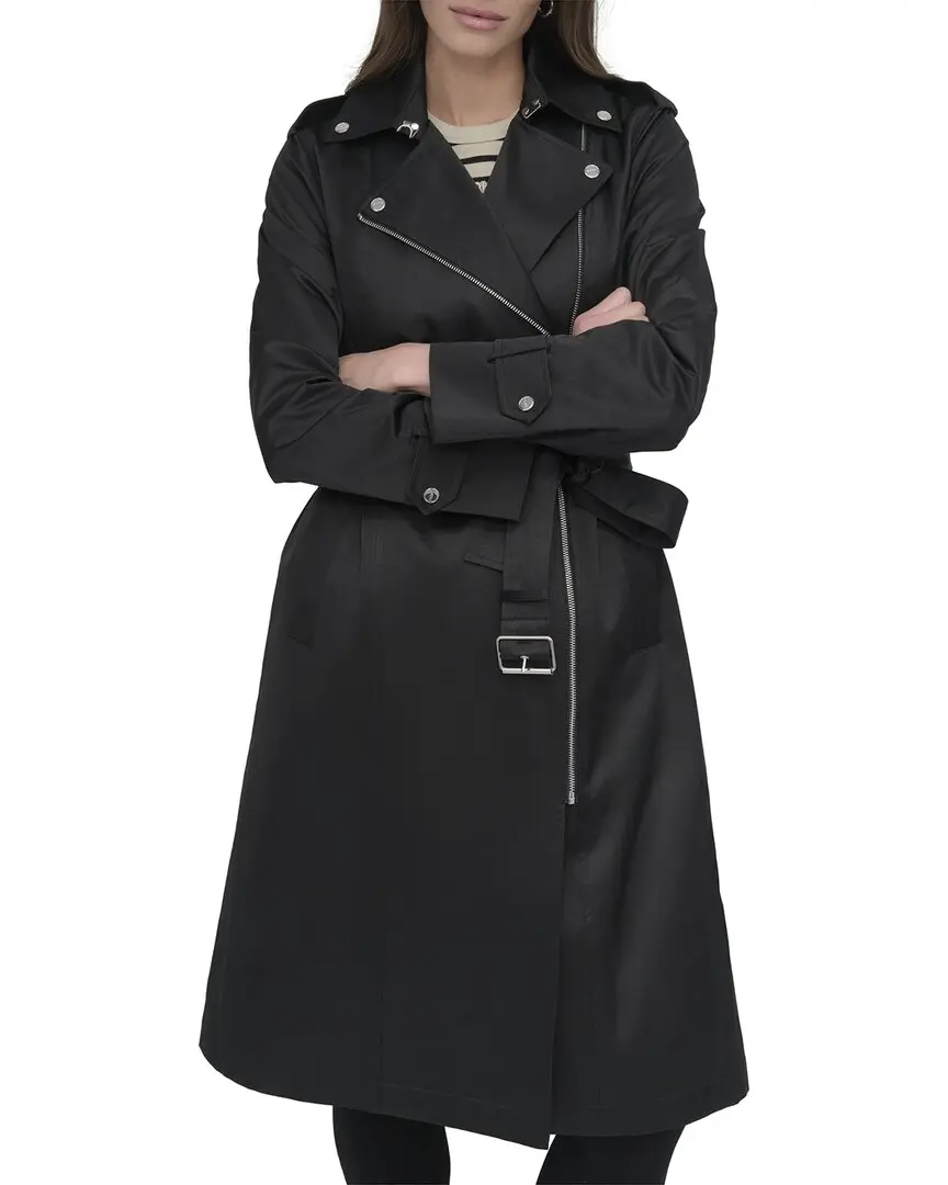 DKNY Belted Rain Jacket