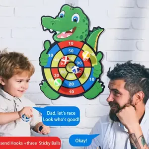 Cartoon Animal Sticky Ball Target Toy, Interactive Throwing Game for Kids, Multiple Shapes Available, Suitable for Ages 3+