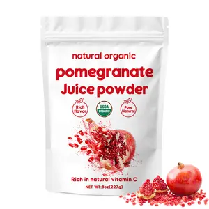 WACACEE Organic Pomegranate Powder, pure pomegranate fresh fruit extract, no added sugar, gluten-free, suitable for vegetarians, rich in anthocyanins and tannins, ready-to-drink yogurt powder and baking fruit/vegetable powder.