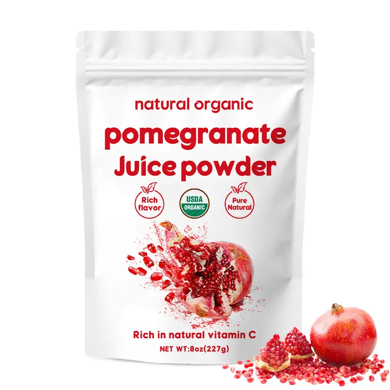 WACACEE Organic Pomegranate Powder, pure pomegranate fresh fruit extract, no added sugar, gluten-free, suitable for vegetarians, rich in anthocyanins and tannins, ready-to-drink yogurt powder and baking fruit/vegetable powder.