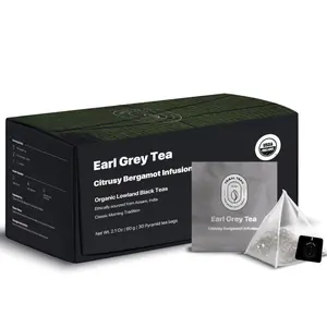 Zen Harmony  Earl Grey Tea Black tea Pure Black Tea with Bergamot Oil, Energizing & Caffeinated 12 tea bags