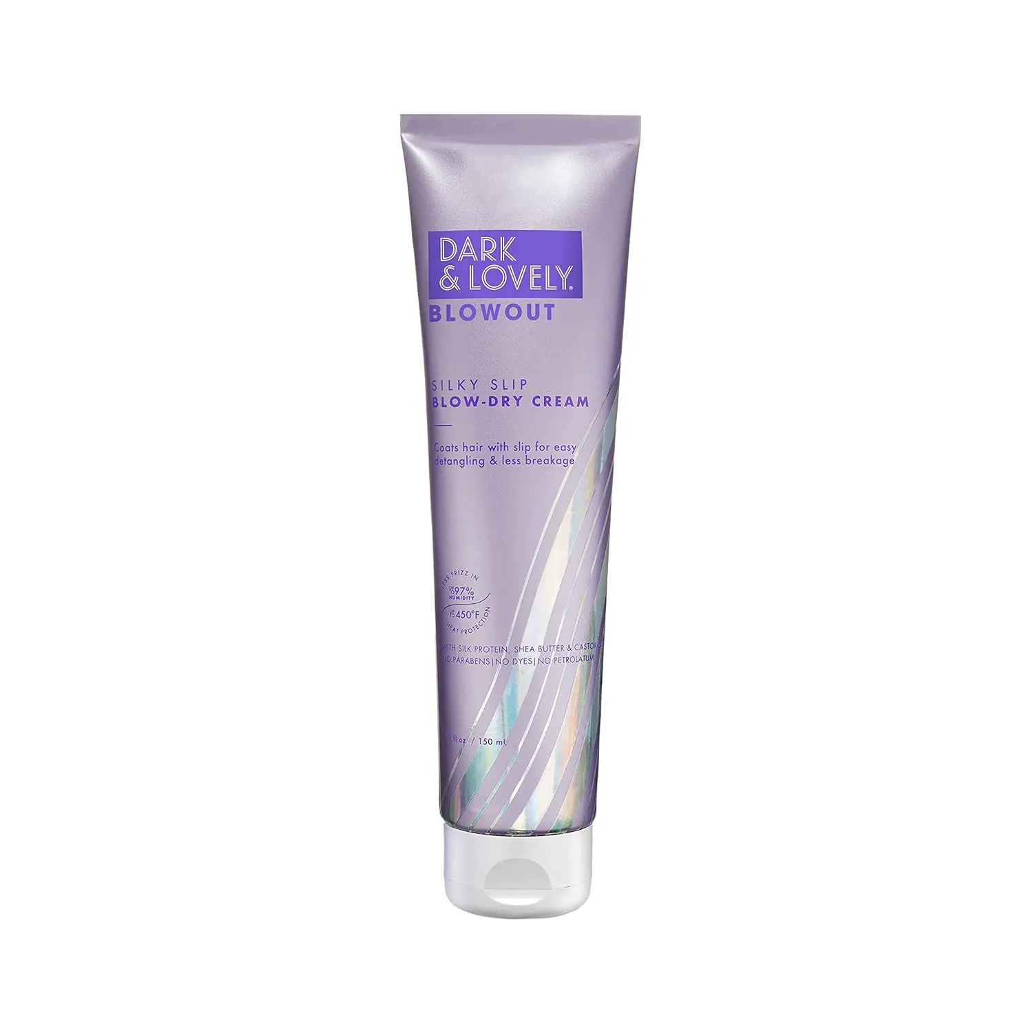SoftSheen-Carson Interbeauty Dark&Lovely Heat Protectant&Hair Detangler Moisturizing Blowout Silky Slip Blow Dry Cream with Silk Protein,Shea Butter&Castor Oil for All Curl Types Blow Dry Cream 5oz
