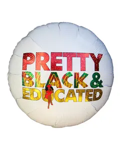 18" Pretty Black & Educated Balloon