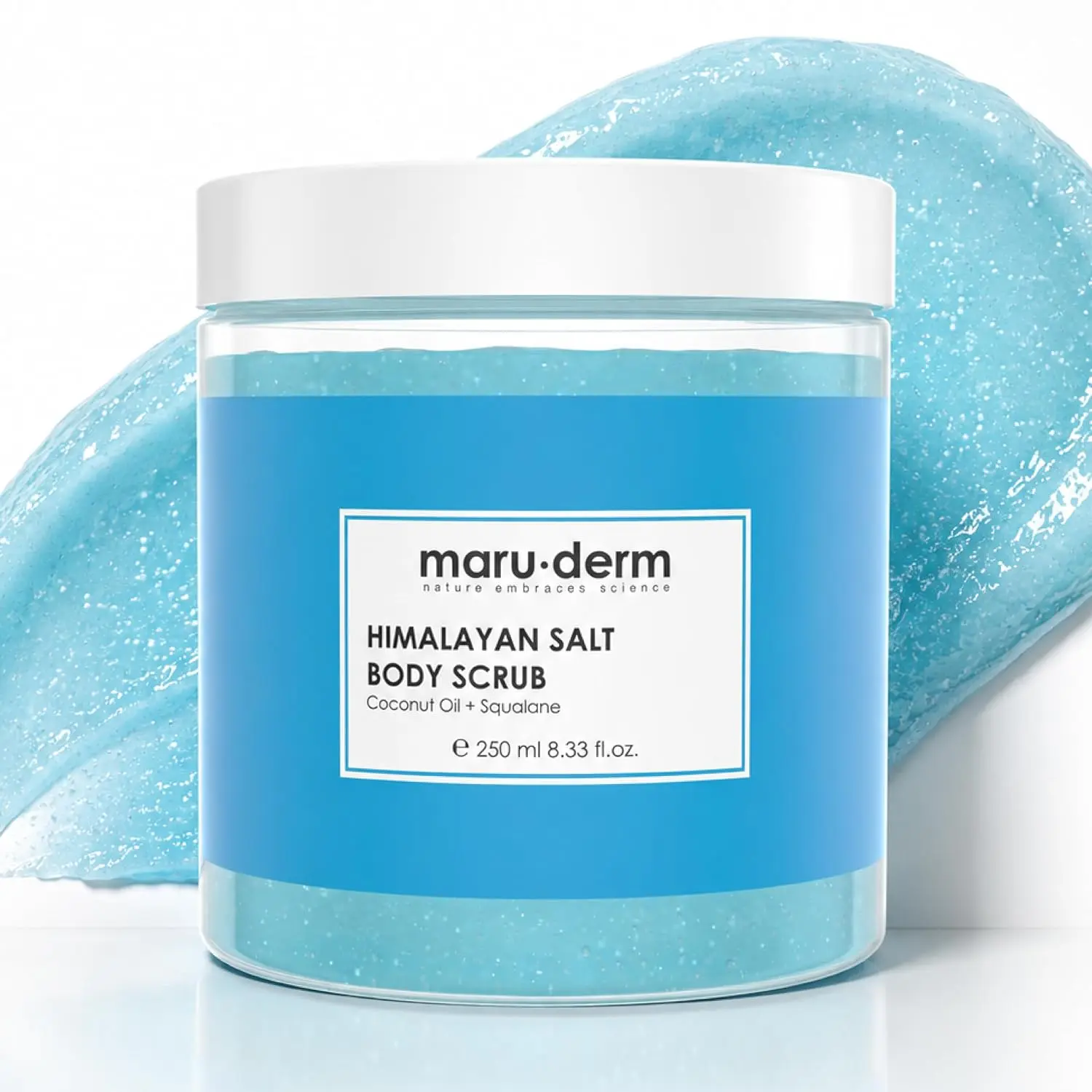 Maruderm Himalayan Salt Body Scrub - Exfoliating Body Scrub with Coconut Oil & Shea Butter for Smooth & Soft Skin - Helps Remove Dead Skin & Improve Skin Texture - Smoother & Healthier-Looking Skin