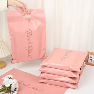 18 Thank You Thickened 14 Mesh Handheld Express Packaging Bags, Durable and Stylish Gift Wrapping Solution, Perfect for Small Gifts