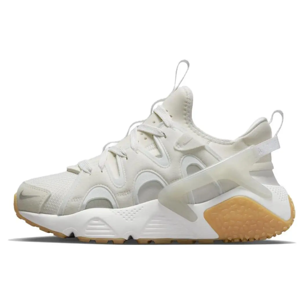Nike Air Huarache Craft Summit White Gum Women's Off White/Sail Chloroprene Rubber Boots with Mesh Toe Suede Inserts TPU Heel Counter Gum Outsole Athletic Shoe