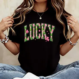 Lucky St Patrick Day Sweatshirt With Saint Patrick S Graphics Unisex Pullover for Valentines Gift