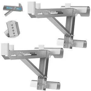 Explorinox Heavy-Duty Ladder Jacks for Scaffolding Platform 264lbs Capacity Anti-Fall Safety Tool-Free Assembly Steel Extension Scaffold Bracket