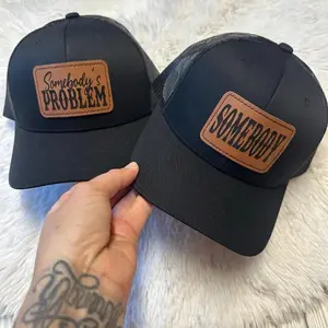 Somebody s Problem Couples Matching Adjustable Snapback Hat Bundle His Her Unisex Funny Baseball Cap Unisex Hta, Couple Hat