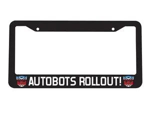 Autobots Roll Out Transformers Movie Cartoon Robot Car License Plate Frame, Car Accessories
