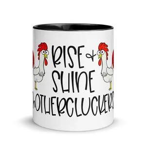 Chicken, Rise and Shine Mother Cluckers, Ceramic Coffee Mug, 11oz and 15oz