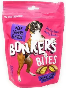 Bonkers Beef Lovers Crunchy Dog Treats, 5.3oz