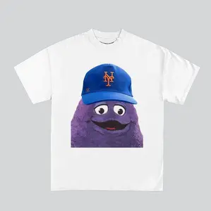 Grimace Big Face NYM Tee Print Streetwear Sport T-Shirt Gift Men Women Unisex
