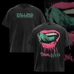 Falling in Reverse Red Reaper Emo Alt Metal Band Shirt &Hoodie Mens Black Classic Rock Metal Tee Merch, in Pepper Color Round Neck Cotton Casual Graphic Tee for Band Fans Men Women