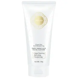 POLAN Triple Amino Acid Facial Cleanser |   Gentle Non-Irritating No Tightness After Washing Moisturizing For Sensitive Skin Daily Commute Use